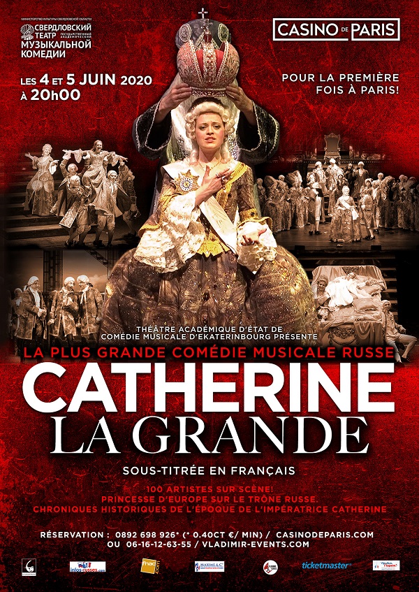 Illustration.  Casino de Paris. Catherine La Grande. Princesse d|Europe sur le trône russe. 2020-06-04
